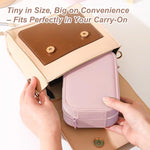 Compact Makeup Vanity with LED Mirror