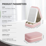 Compact Makeup Vanity with LED Mirror